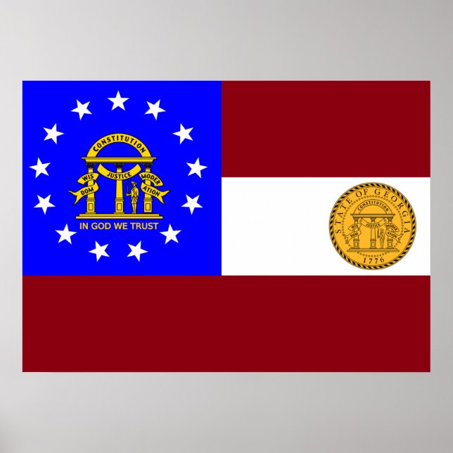Georgienflagge Poster (Vorne)