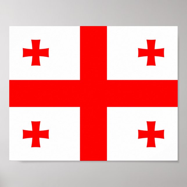 Georgienflagge Poster (Vorne)