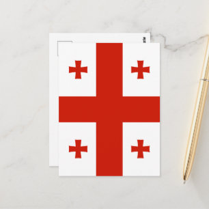 Georgienflagge Postkarte