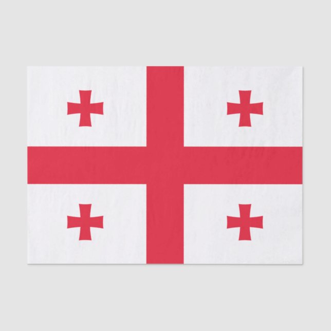 Georgienflagge Seidenpapier (Vorderseite)