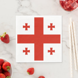 Georgienflagge Serviette