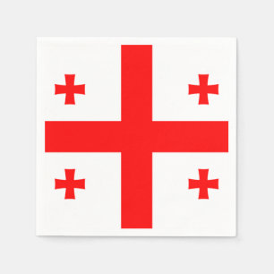 Georgienflagge Serviette