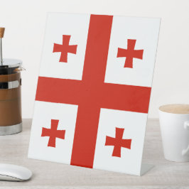 Georgienflagge Sockelschild