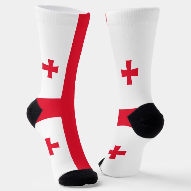 Georgienflagge Socken (Gewinkelt)