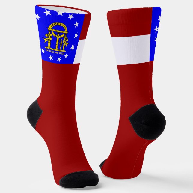 Georgienflagge Socken (Gewinkelt)