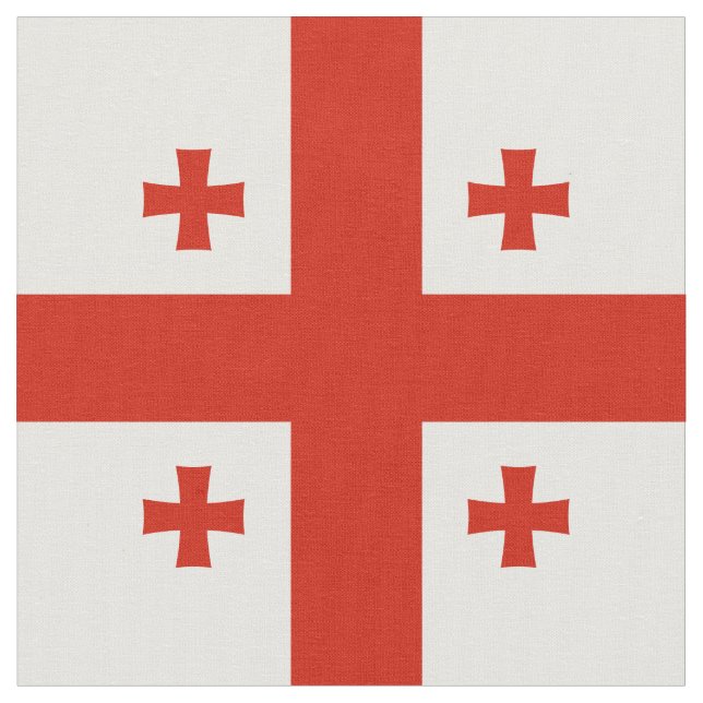 Georgienflagge Stoff (Nahaufnahme)
