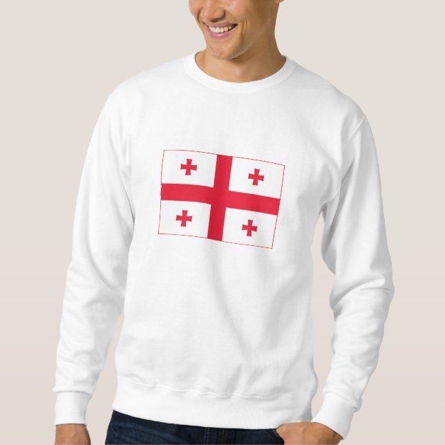 Georgienflagge Sweatshirt (Vorderseite)