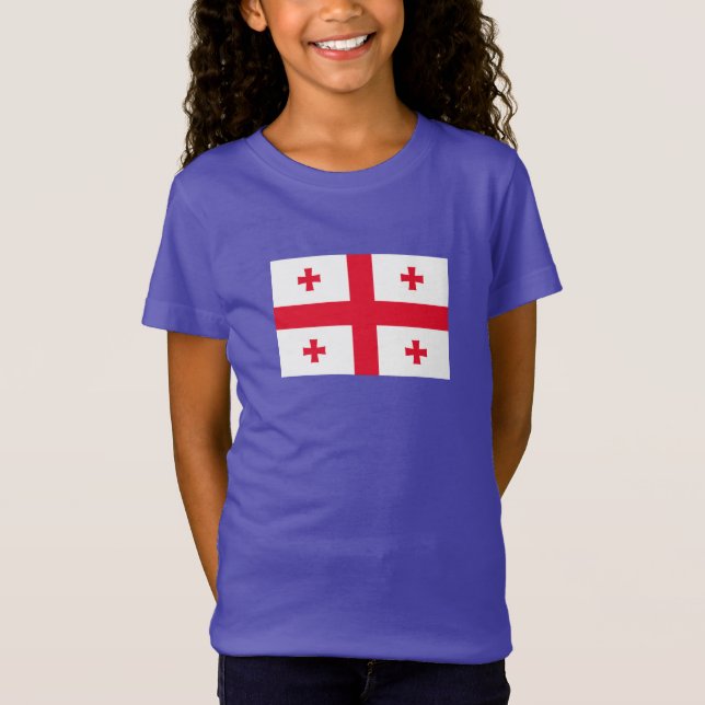 Georgienflagge T-Shirt (Vorderseite)