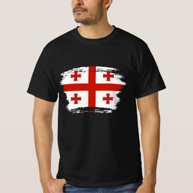 Georgienflagge T-Shirt (Vorderseite)