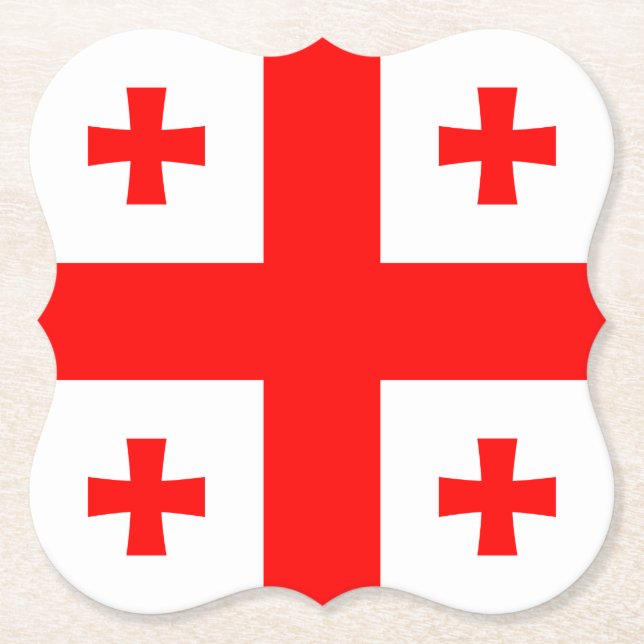 Georgienflagge Untersetzer (Vorderseite)