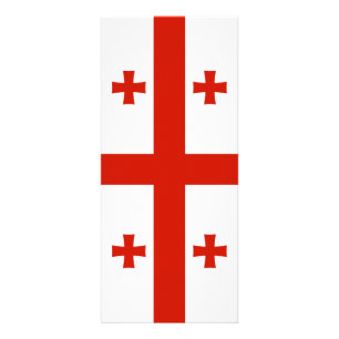Georgienflagge Werbekarte