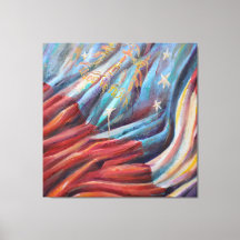 Georgienische Staatsflagge - Canvas Print