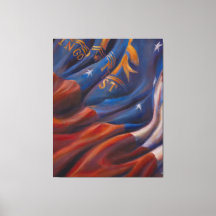 Georgienische Staatsflagge - Canvas Print