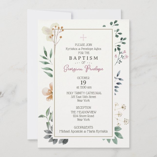 Georgina Gerahmte Einladung (Vorderseite)