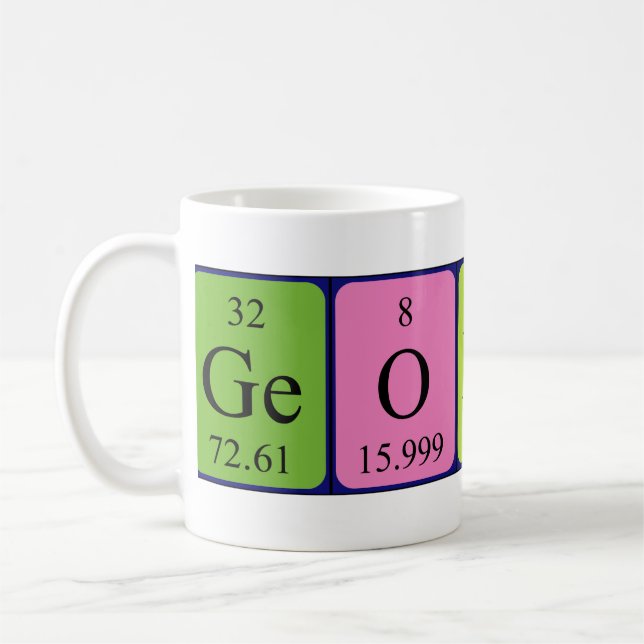 Georgio Periodenname Tasse (Links)