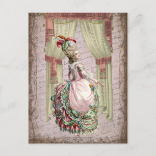 Georgische Dame - Rosa Postkarte