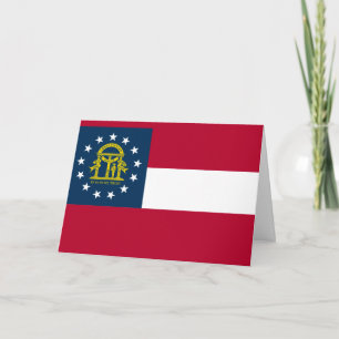 Georgische Flagge, Flagge von Georgien Karte