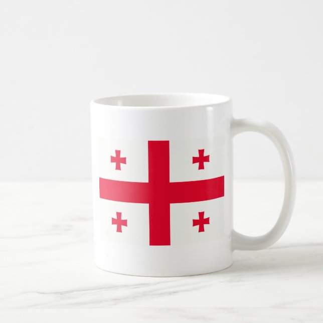 Georgische Flagge Tasse (Rechts)