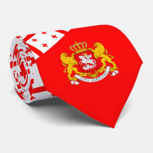 georgische Flagge und Wappen, Flagge Georgiens Krawatte