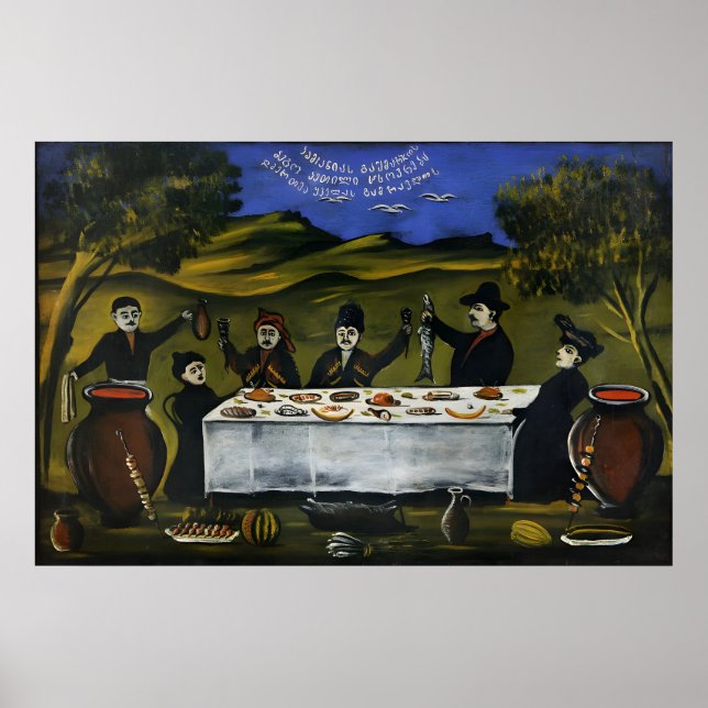 Georgischer Maler Niko Pirosmani Poster (Vorne)