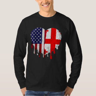 Georgisches Kulturerbe Monat Georgien Flag Hörer T-Shirt