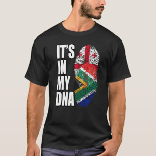 georgisches und südafrikanisches Misch-DNA-Flaggen T-Shirt