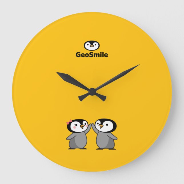 GeoSmile Große Wanduhr (Vorderseite)