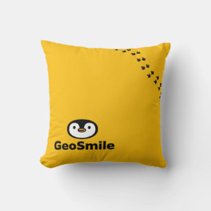 GeoSmile Throw Kissen