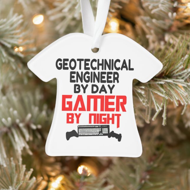 Geotechnischer Ingenieur bei Day Gamer by Night Ornament (Baum)