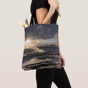 Geothermale Winterlandschaft