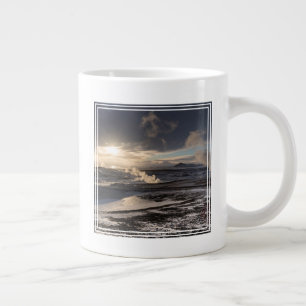 Geothermale Winterlandschaft Jumbo-Tasse