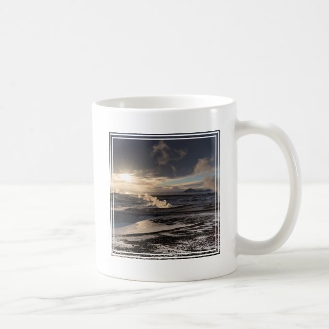 Geothermale Winterlandschaft Kaffeetasse (Rechts)