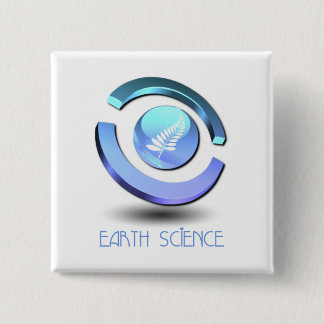 Geowissenschafts-Quadrat-Button Button