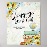 Gepäck absetzen Reiseabenteuer Blaue Sonnenblumen