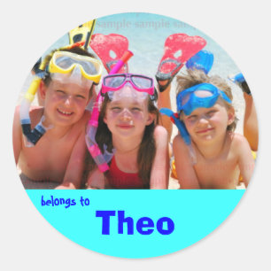 Gepäck-Aufkleber Runder Aufkleber