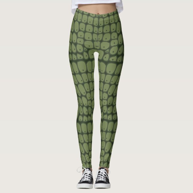Gepäck tierische Druck mujer cocodrilo Leggings (Vorderseite)