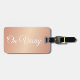 Gepäck-Umbau - auf Vacay Rosen-GoldConfetti Gepäckanhänger