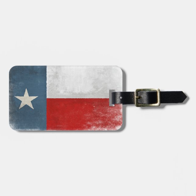 Gepäck-Umbau mit cooler Texas-Flagge Gepäckanhänger (Vorderseite horizontal)