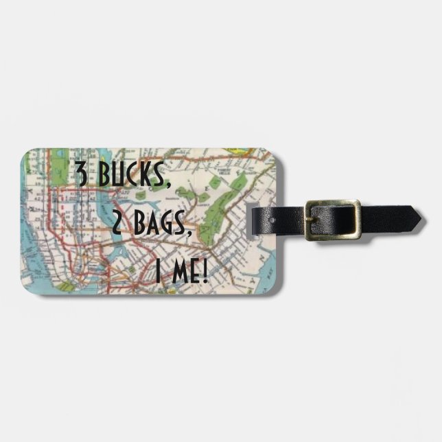 Gepäckanhänger Annie NYC (Vorderseite horizontal)