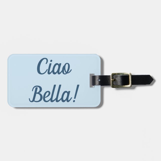 Gepäckanhänger Ciao Bella (Vorderseite horizontal)
