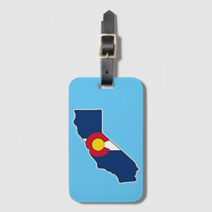 Gepäckanhänger der Flagge California Colorado