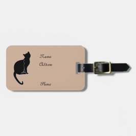 Gepäckanhänger der schwarzen Katze