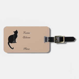 Gepäckanhänger der schwarzen Katze