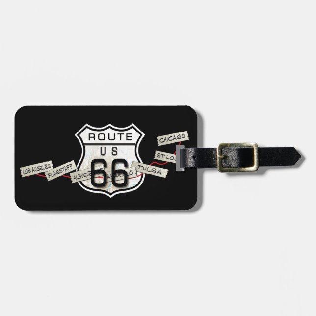 Gepäckanhänger des Weges 66 (Vorderseite horizontal)