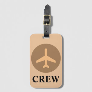 Gepäckanhänger für die Crew in Vintage-Orange