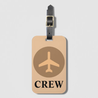 Gepäckanhänger für die Crew in Vintage-Orange
