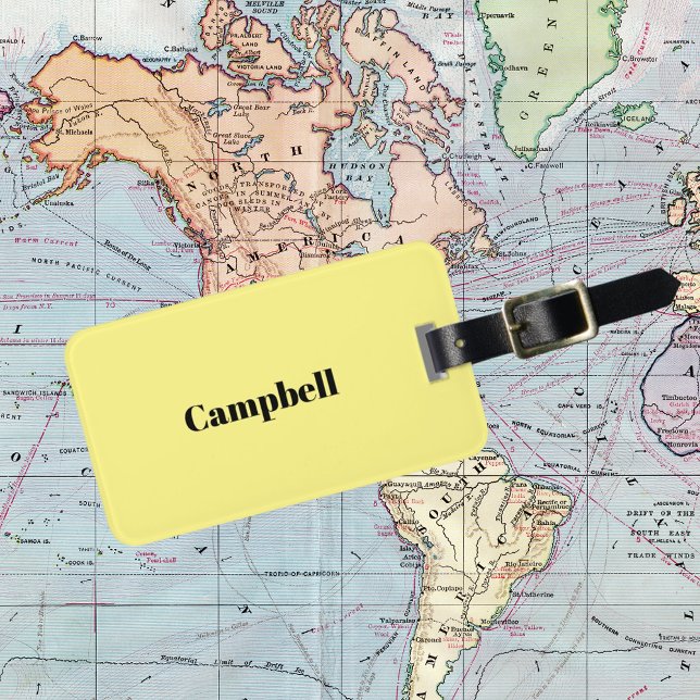 Gepäckanhänger für gelben individuelle Name (Von Creator hochgeladen)