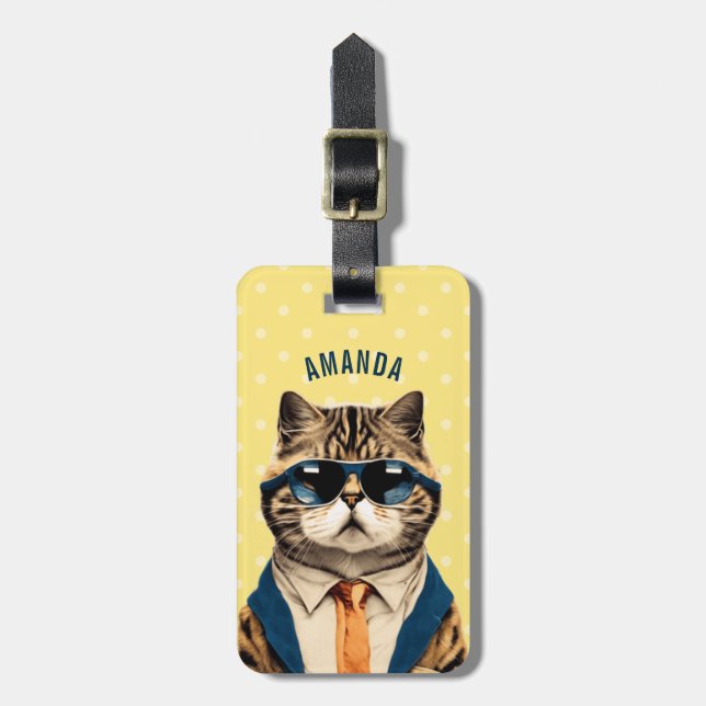 Gepäckanhänger für Katzen (Vorderseite vertikal)