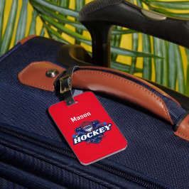 Gepäckanhänger Hockey Geber - Personalisiert - Nam