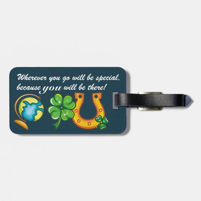 Gepäckanhänger mit Angebot - Siehe Rückseite (Rückseite horizontal)